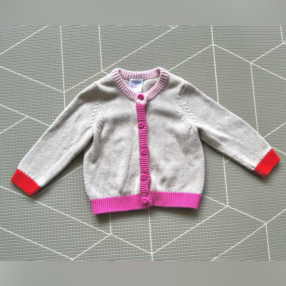 Hanna Andersson Baby Textured cardigan 12-18mo